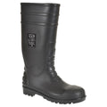 Black - Front - Portwest Mens Total Safety Wellington Boots
