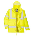 Yellow - Front - Portwest Mens Hi-Vis 4 In 1 Traffic Jacket