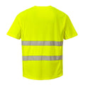 Yellow - Back - Portwest Mens Airflow Hi-Vis Comfort T-Shirt