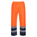Orange - Back - Portwest Mens Two Tone Hi-Vis Safety Traffic Trousers