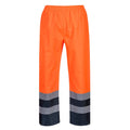 Orange - Front - Portwest Mens Two Tone Hi-Vis Safety Traffic Trousers