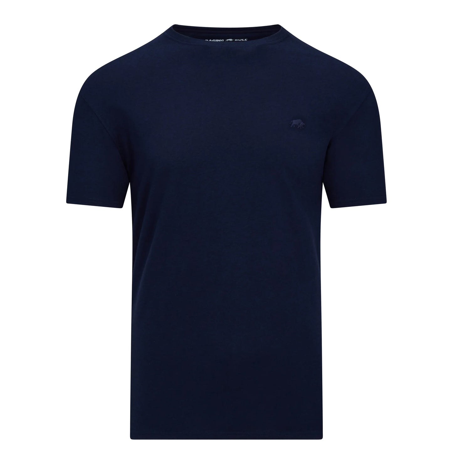 Blue-Red-Navy - Lifestyle - Raging Bull Mens Classic Organic Cotton T-Shirt (Pack of 3)
