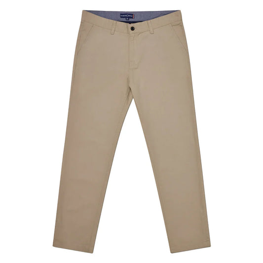 Tan - Front - Raging Bull Mens Tapered Leg Chinos