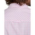 Pink - Back - Raging Bull Mens Gingham Classic Long-Sleeved Shirt