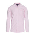 Pink - Front - Raging Bull Mens Gingham Classic Long-Sleeved Shirt