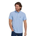 Sky Blue - Side - Raging Bull Mens Classic Linen Short-Sleeved Shirt