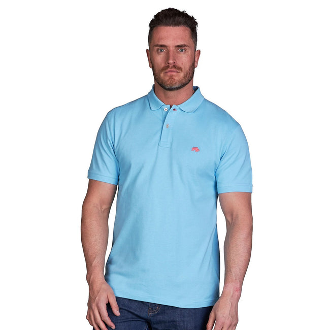 Sky Blue - Lifestyle - Raging Bull Mens Classic Organic Polo Shirt
