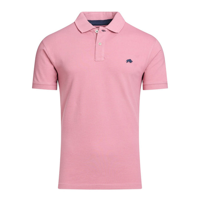 Rose - Front - Raging Bull Mens Classic Organic Polo Shirt