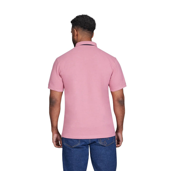 Rose - Back - Raging Bull Mens Classic Organic Polo Shirt