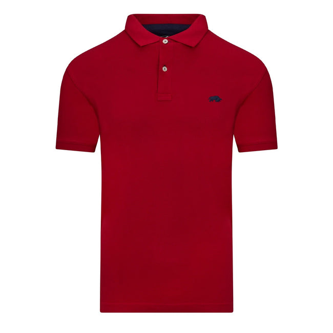 Red - Front - Raging Bull Mens Classic Organic Polo Shirt
