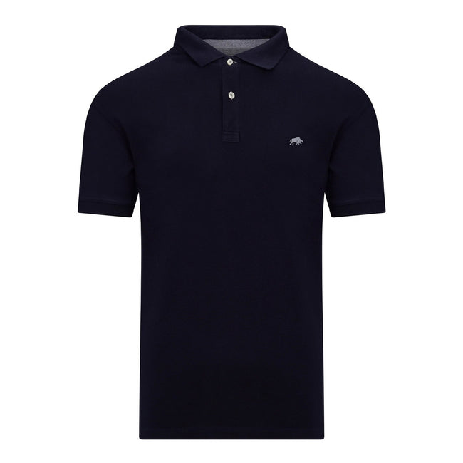 Navy - Front - Raging Bull Mens Classic Organic Polo Shirt