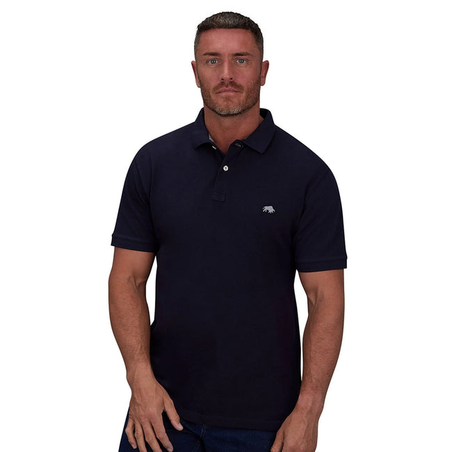 Navy - Lifestyle - Raging Bull Mens Classic Organic Polo Shirt