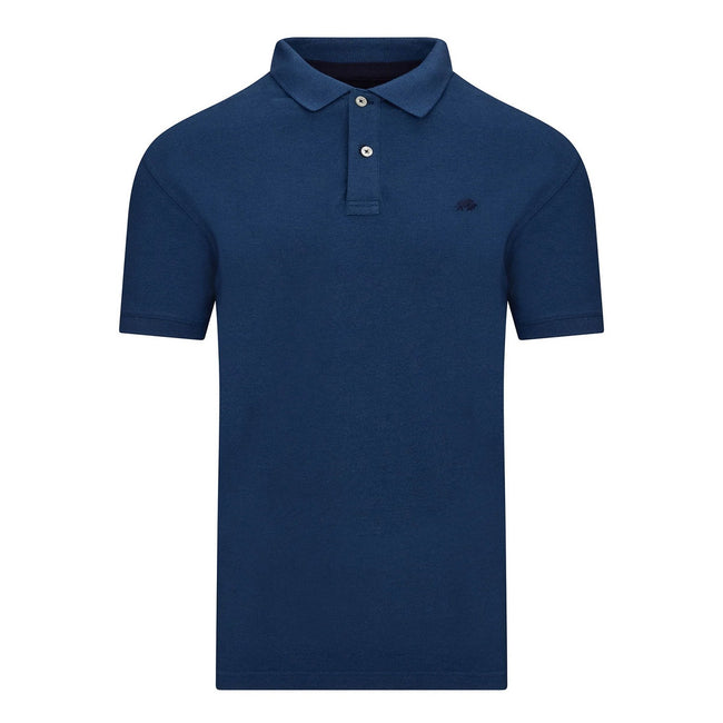 Denim - Front - Raging Bull Mens Classic Organic Polo Shirt