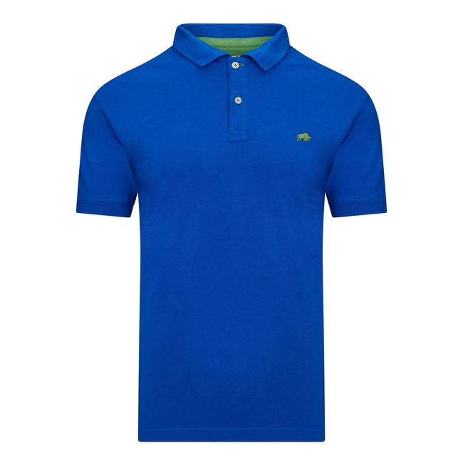Cobalt Blue - Front - Raging Bull Mens Classic Organic Polo Shirt