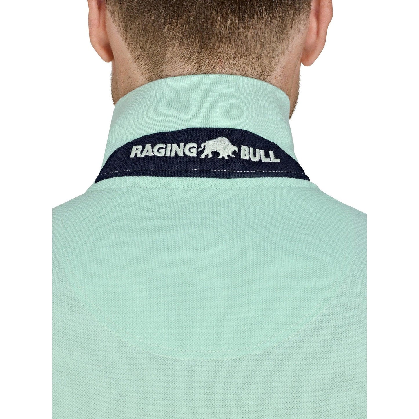 Apple Green - Pack Shot - Raging Bull Mens Classic Organic Polo Shirt