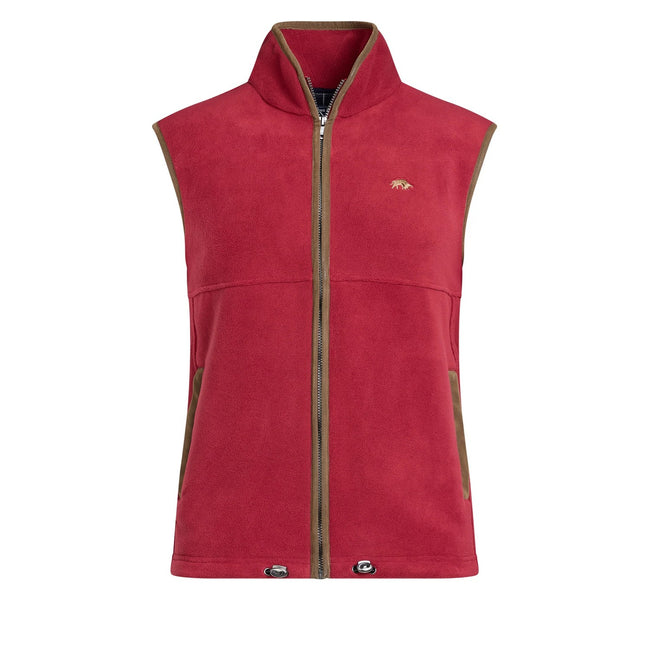 Burgundy - Front - Raging Bull Mens Fleece Gilet