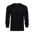 Black - Front - Raging Bull Mens Classic Knitted Cashmere Blend V Neck Jumper