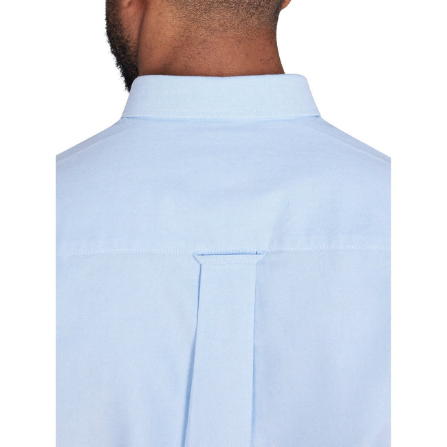 Sky Blue - Back - Raging Bull Mens Oxford Lightweight Short-Sleeved Shirt