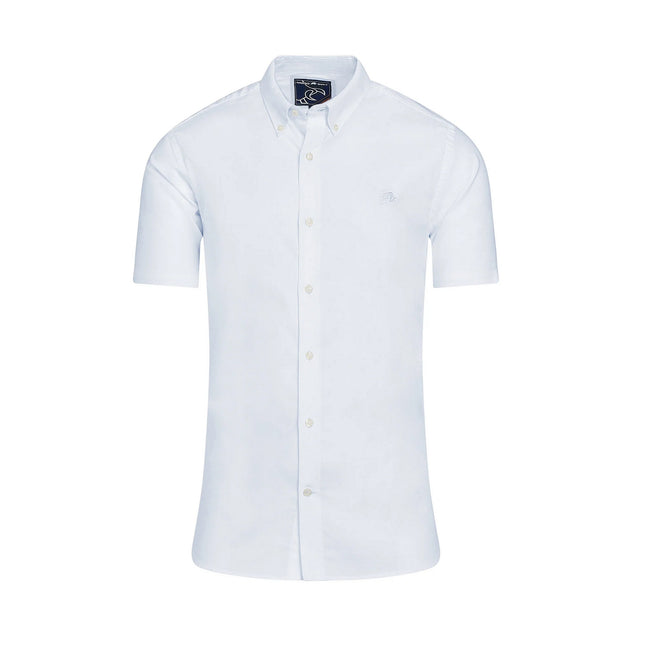 White - Front - Raging Bull Mens Oxford Lightweight Short-Sleeved Shirt