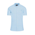 Sky Blue - Front - Raging Bull Mens Oxford Lightweight Short-Sleeved Shirt
