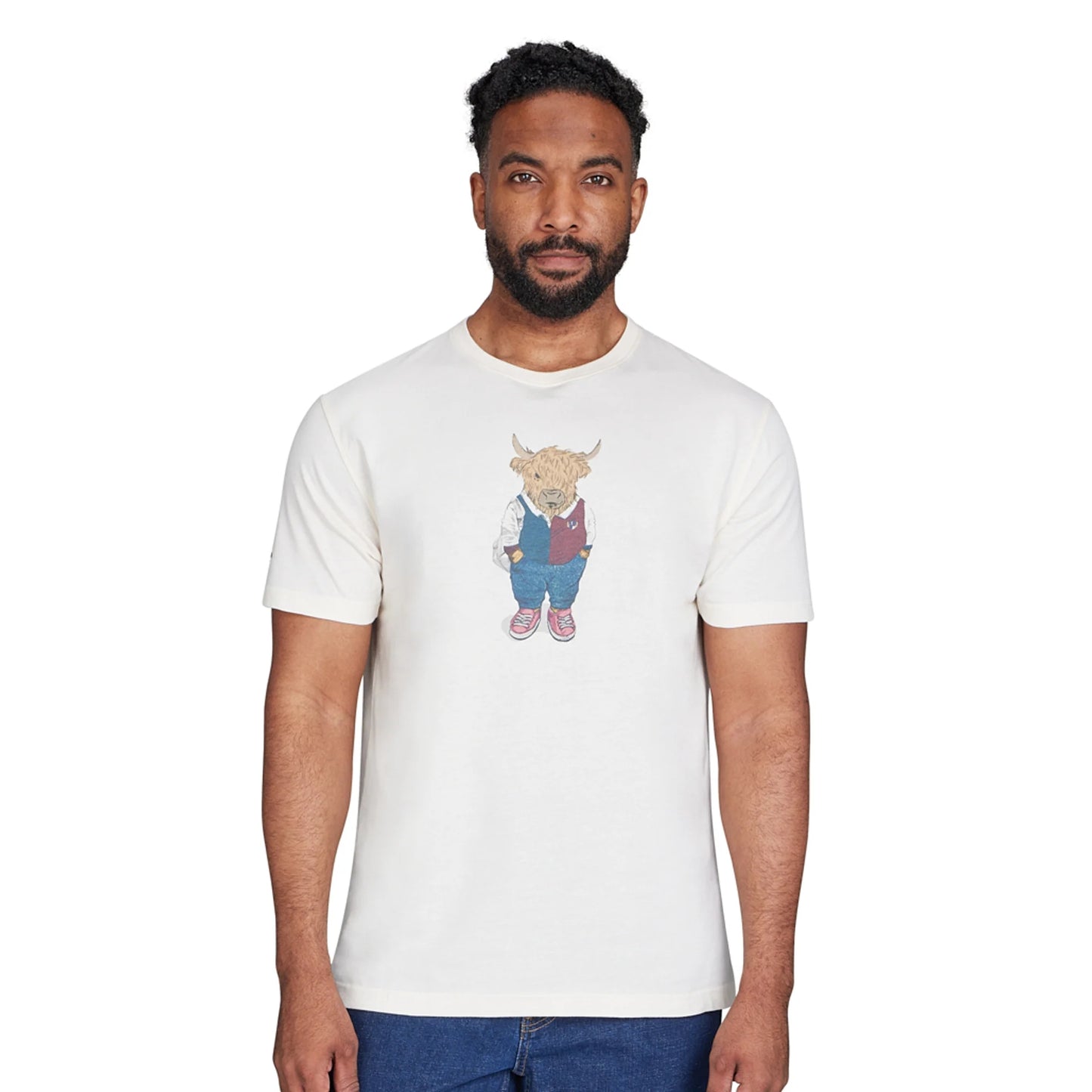 Cream - Side - Raging Bull Mens Bully Boy Rugby T-Shirt