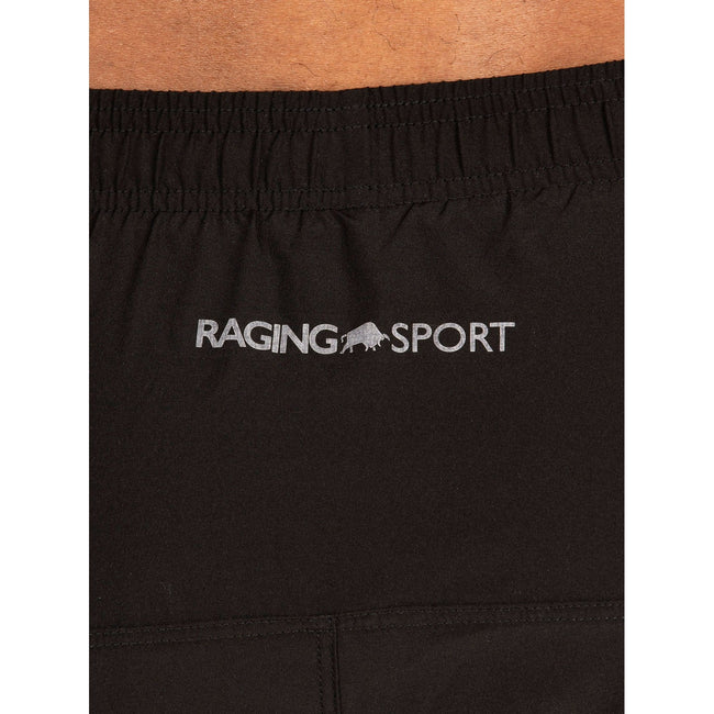 Black - Side - Raging Bull Unisex Adult Performance 2 in 1 Shorts