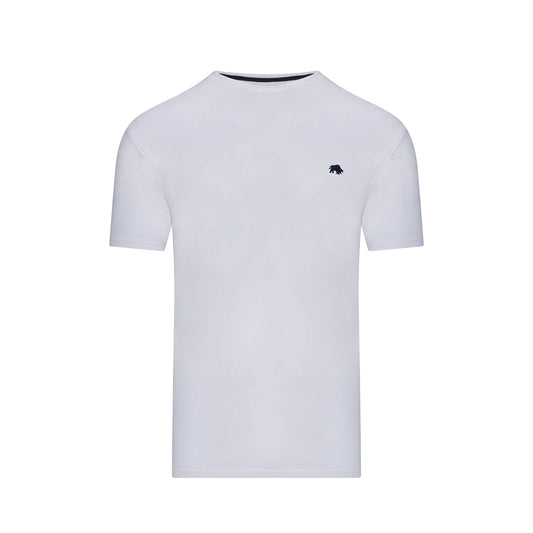 White - Front - Raging Bull Mens Classic Organic T-Shirt