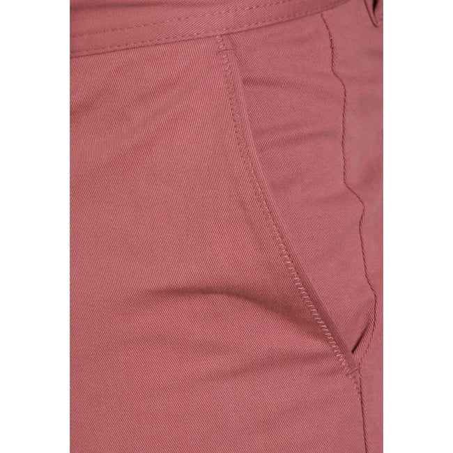 Pink - Side - Raging Bull Mens Plain Chino Shorts