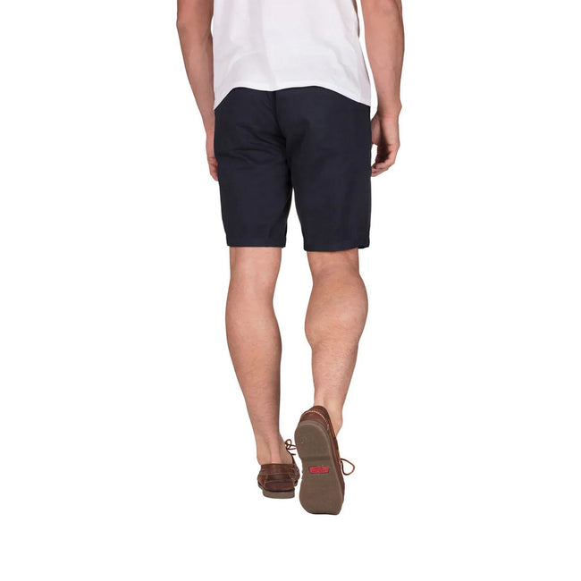 Navy - Back - Raging Bull Mens Plain Chino Shorts