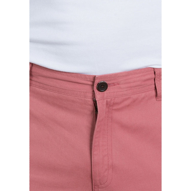 Pink - Back - Raging Bull Mens Plain Chino Shorts