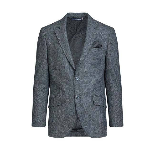 Charcoal - Front - Raging Bull Mens Wool Blazer