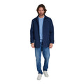 Navy - Side - Raging Bull Mens Plain Car Coat