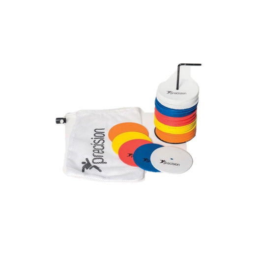 Multicoloured - Front - Precision Round Marker Discs (Pack of 50)