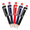 Navy-Black-Red - Front - Masters Wooden Pencil (Pack of 5)