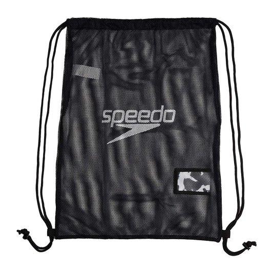 Black - Front - Speedo Mesh Kit Bag