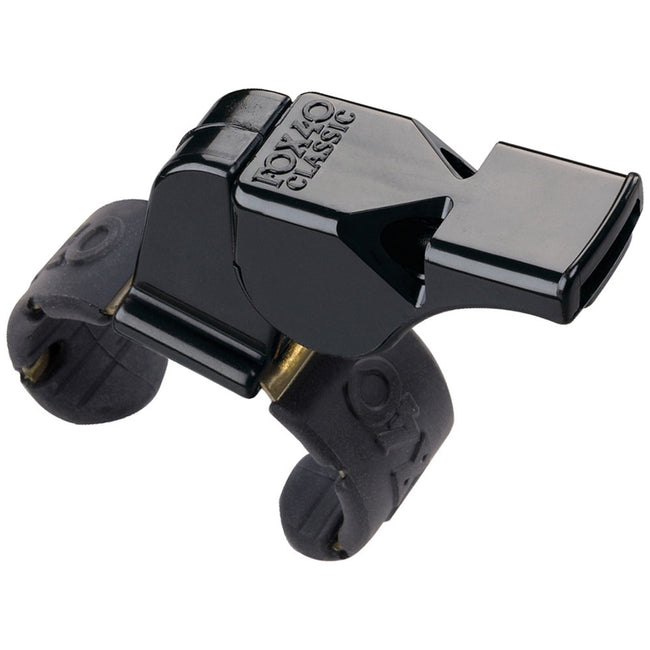 Black - Front - Fox 40 Classic Finger Whistle