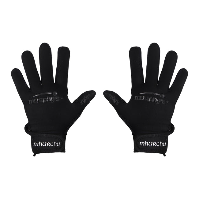 Black - Back - Murphys Unisex Adult Gaelic Gloves