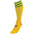 Yellow-Green - Front - Precision Childrens-Kids 3 Stripe Pro Football Socks