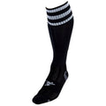 Black-White - Front - Precision Childrens-Kids 3 Stripe Pro Football Socks