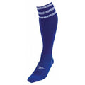 Navy-White - Front - Precision Unisex Adult 3 Stripe Pro Football Socks