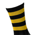 Black-Amber Glow - Back - Precision Unisex Adults Pro Hooped Gaelic Mid Socks