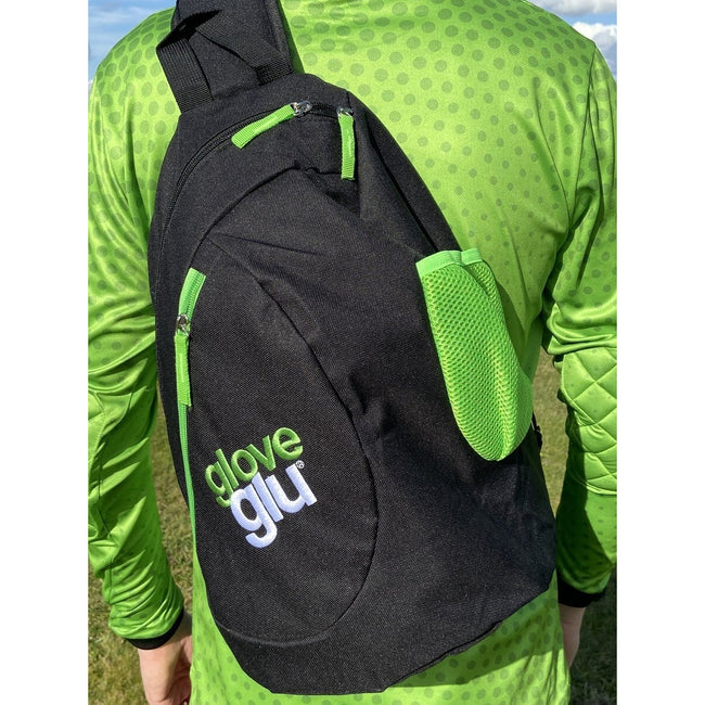 Black-Lime Green - Back - Gloveglu Keeper Crossbody Bag