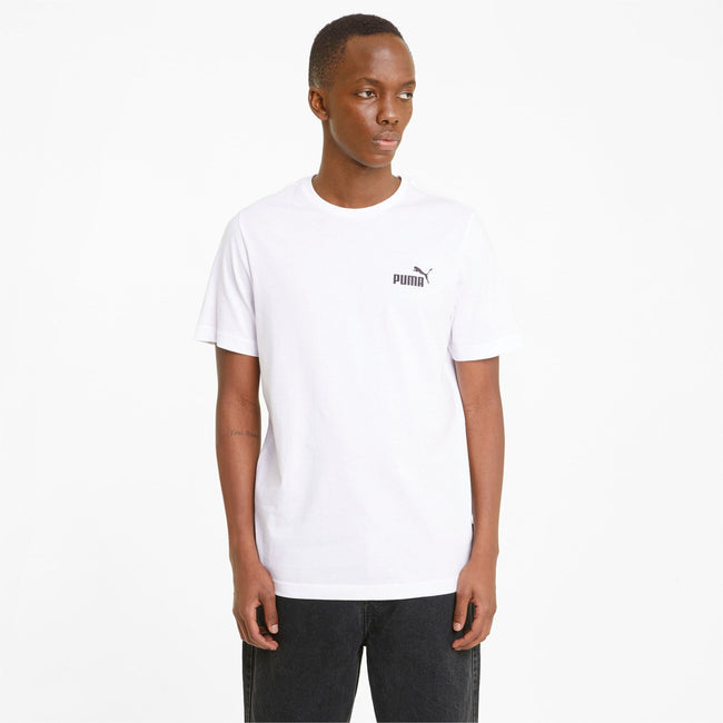 White - Back - Puma Mens ESS Logo T-Shirt