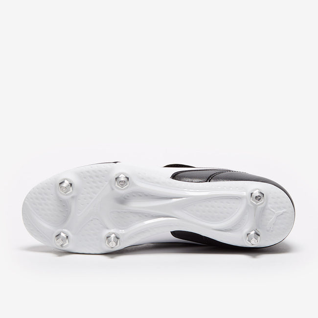 Black-White - Lifestyle - Puma Mens King Top Leather Football Boots