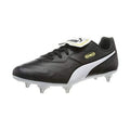 Black-White - Front - Puma Mens King Top Leather Football Boots