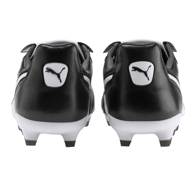 Black-White - Side - Puma Mens King Dual Straps Football Boots