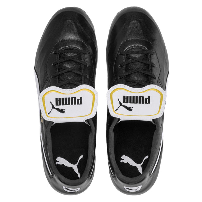 Black-White - Lifestyle - Puma Mens King Dual Straps Football Boots