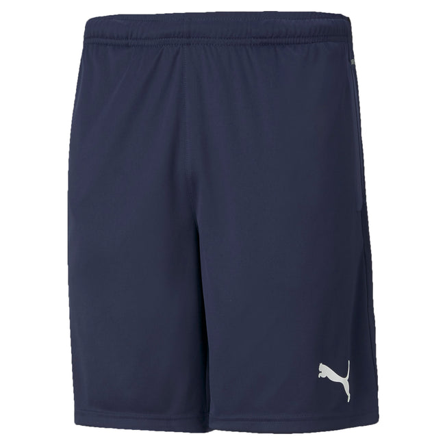 Peacoat-White - Back - Puma Mens TeamRISE Casual Shorts