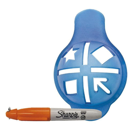 Blue - Front - Longridge Golf Ball Marker Set