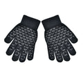 Black - Back - Six Peaks Unisex Adult Knitted Winter Gloves